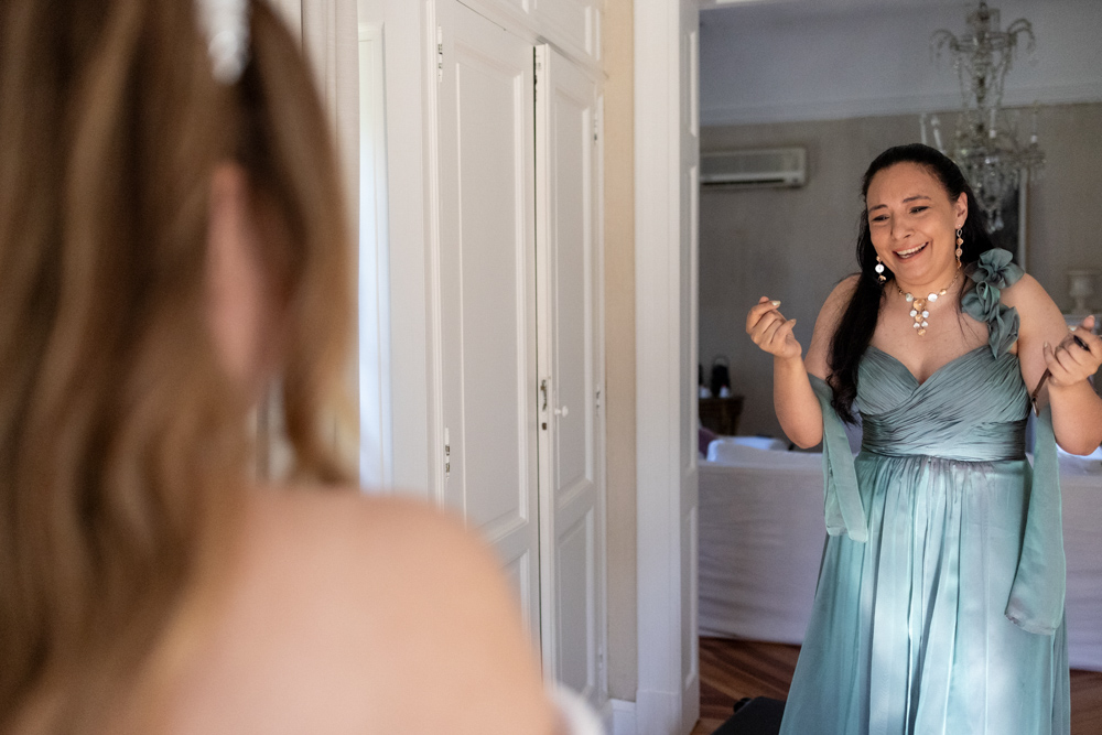 Fotografía documental de casamiento en Argentina previa de la novia