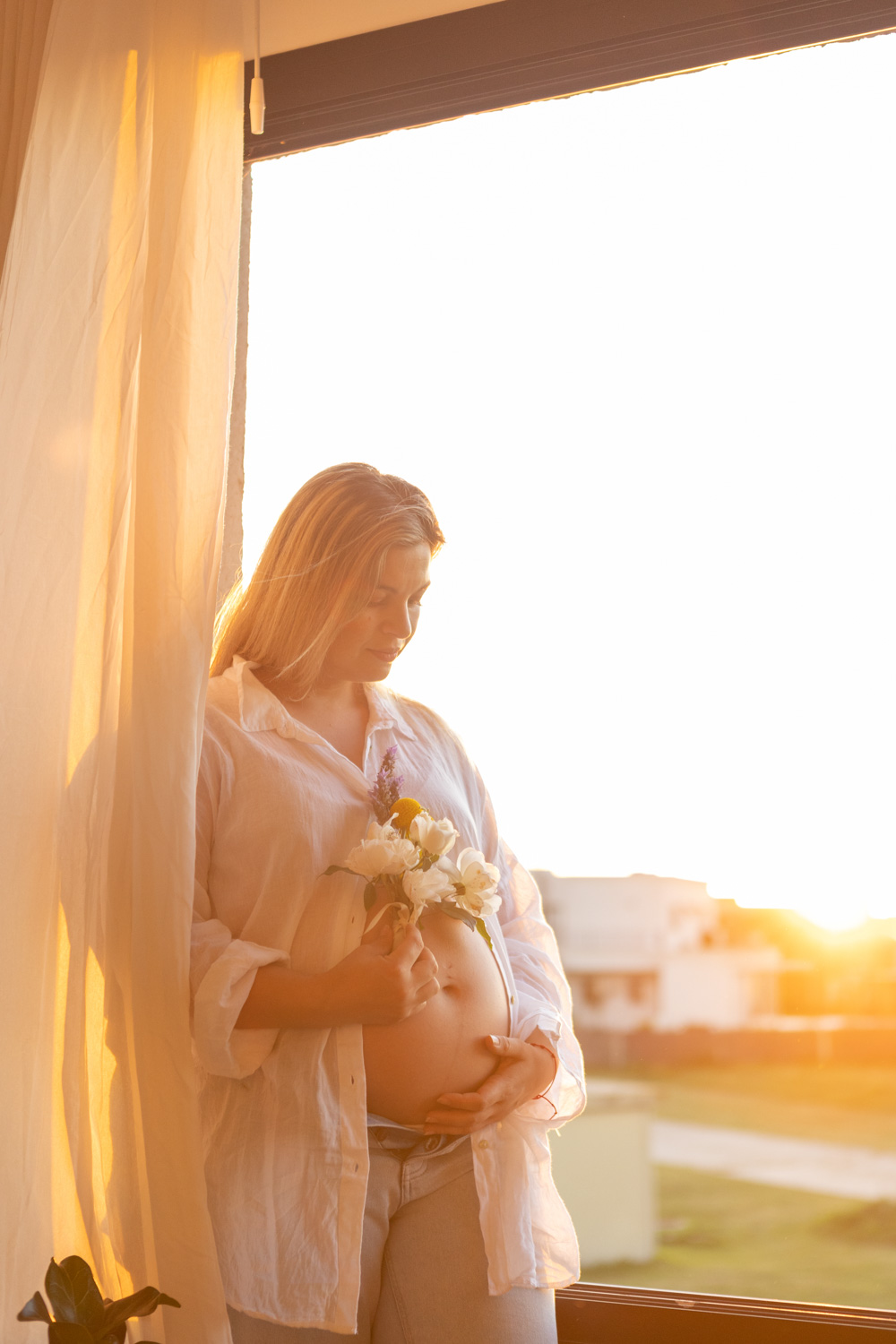 sesion de fotos de familia al atardecer en buenos aires, argentina al atardecer